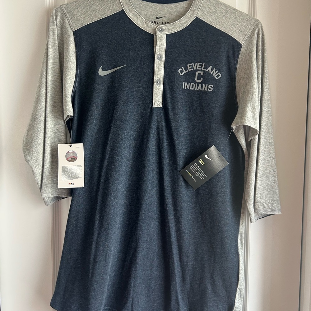 Nike Cleveland Indians Henley Shirt